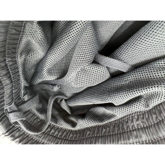 Adidas Mesh Lined Track Pants Mens XXL Dark Navy Blue 3 White Stripe Zip Ankle - Picture 14 of 14